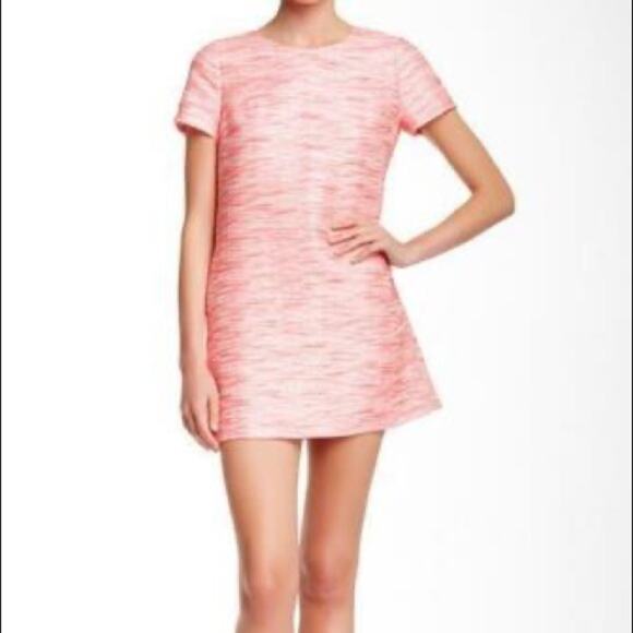 CeCe by Cynthia Steffe Women's Pink Desert Rose Katye Jacquard Shift Dress sz 8 - Picture 1 of 5